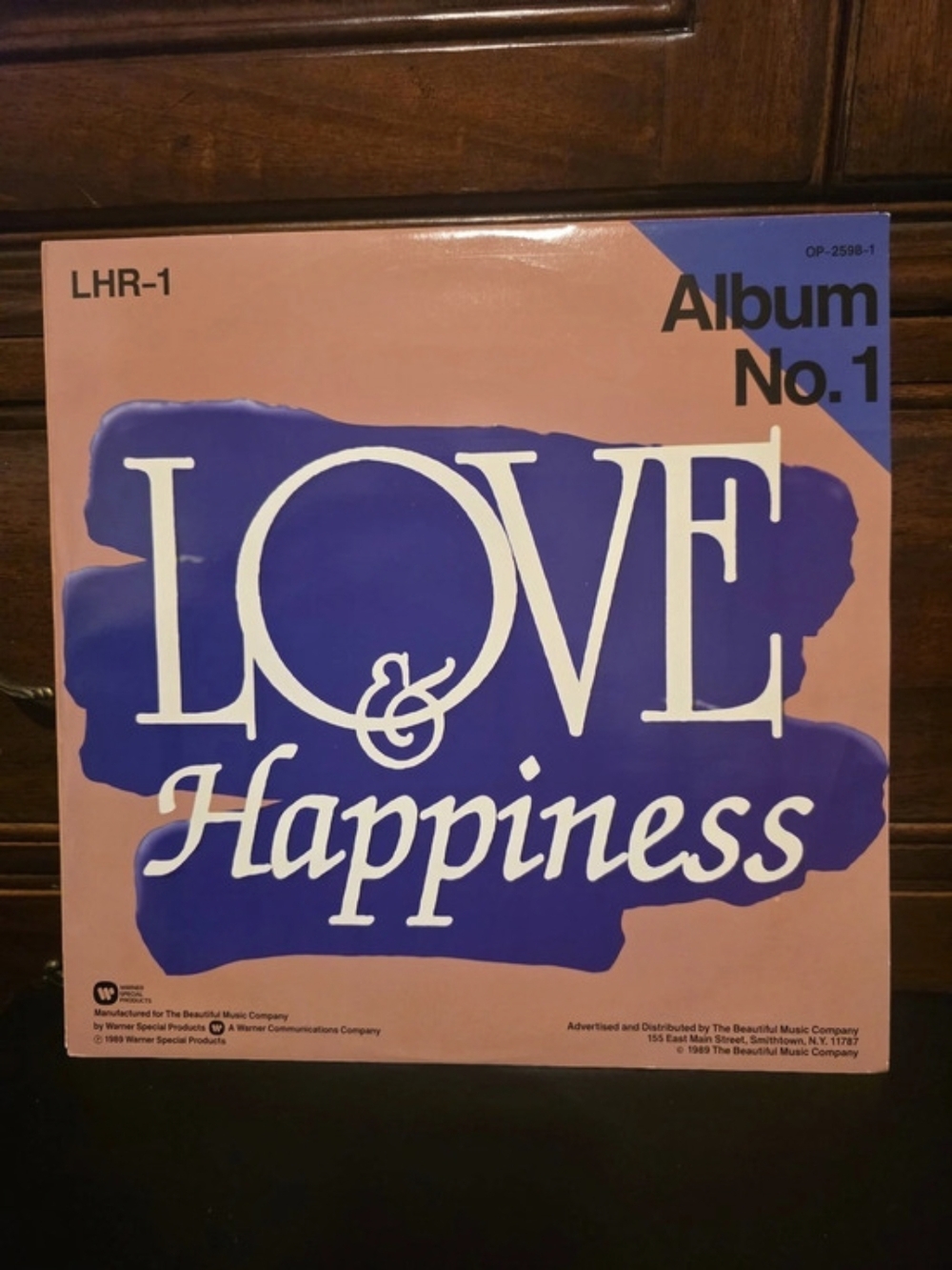 Love Happiness Album No. 1 and Album No. 2 Albums 1 & 2 Pink Purple